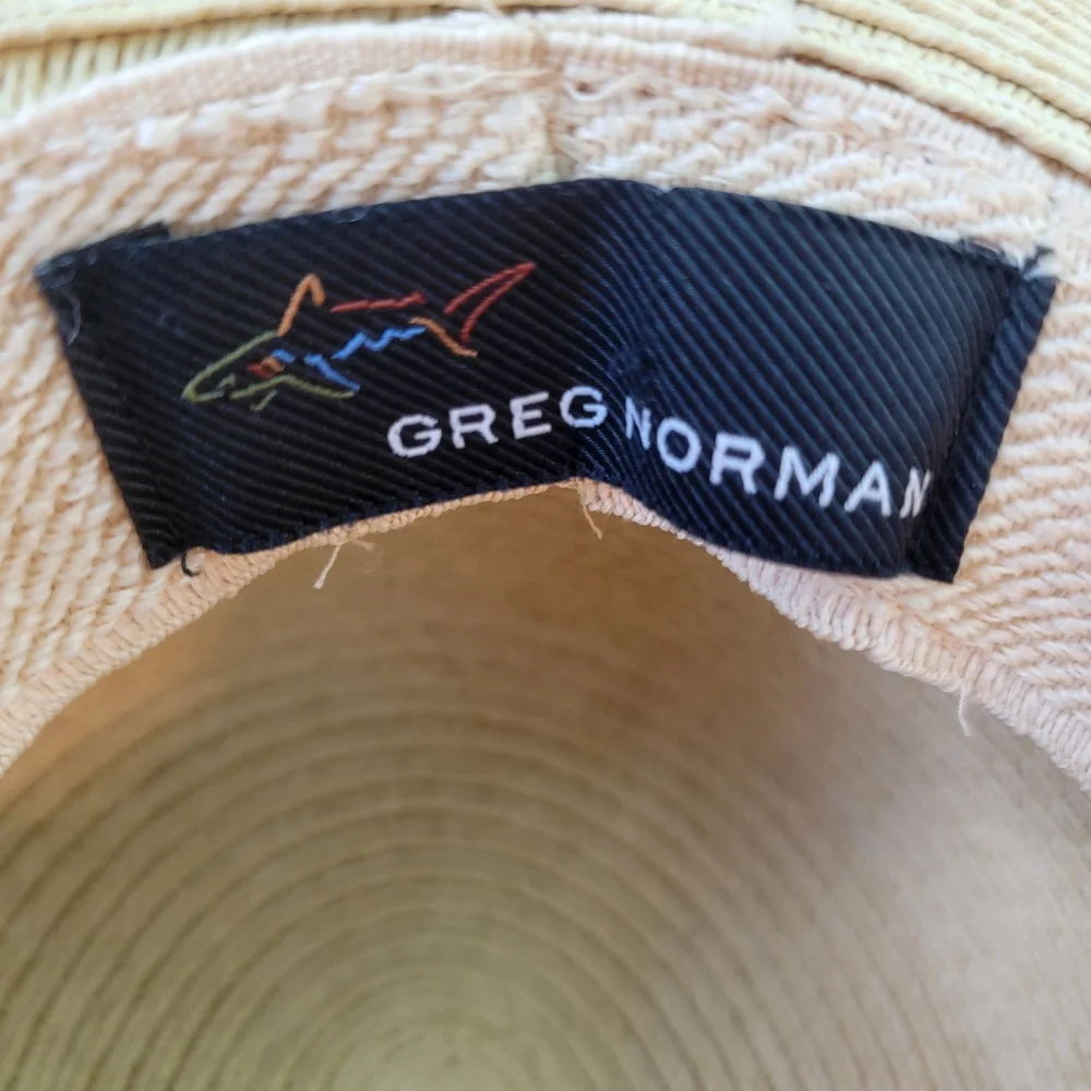 Greg Norman Signature Women's Straw Golf Hat Packable Summer Beach Sun Paper